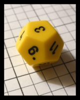 Dice : Dice - DM Collection - 12D Yellow with Black Numerals Ebay 2009